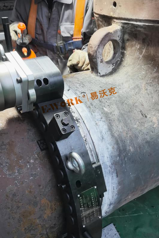 管徑558.8*24.8mm 材質:12Cr1MoVG 管道切割坡口
